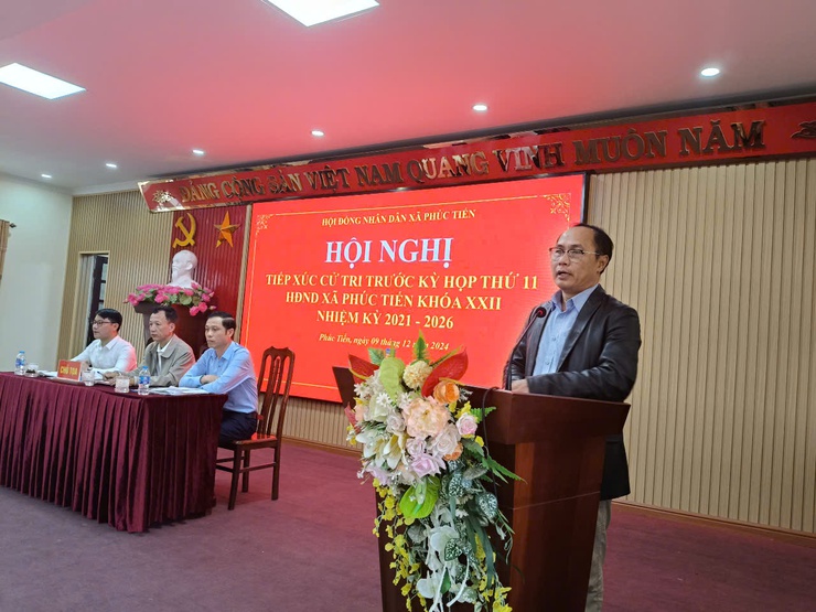 XÃ PHÚC TIẾN TIẾP XÚC CỬ TRI TRƯỚC KỲ HỌP THỨ 11 HĐND KHOÁ XXII, NHIỆM KỲ 2021-2026
- Ảnh 6.