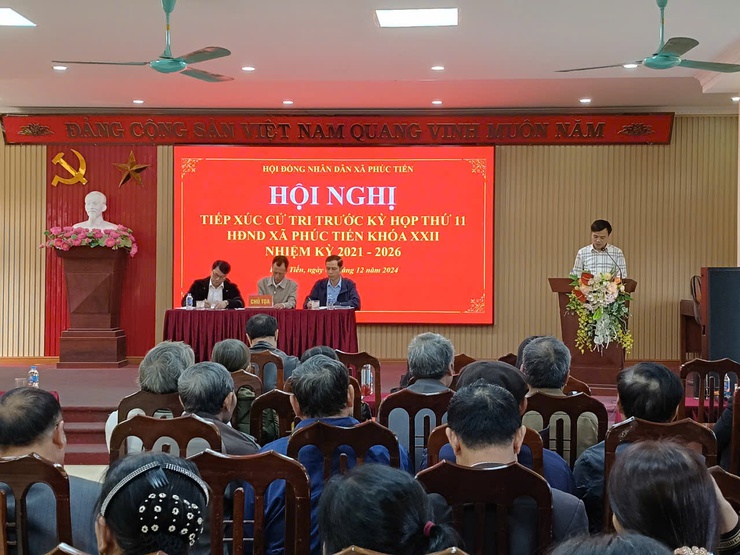 XÃ PHÚC TIẾN TIẾP XÚC CỬ TRI TRƯỚC KỲ HỌP THỨ 11 HĐND KHOÁ XXII, NHIỆM KỲ 2021-2026
- Ảnh 4.