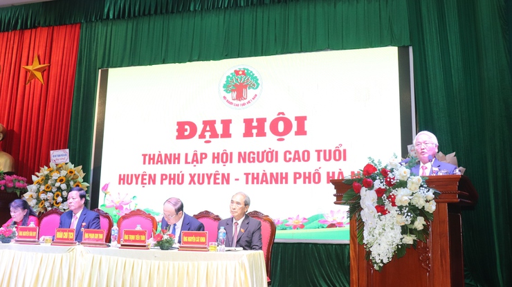 Đại hội thành lập Hội Người cao tuổi huyện Phú Xuyên- Ảnh 3.