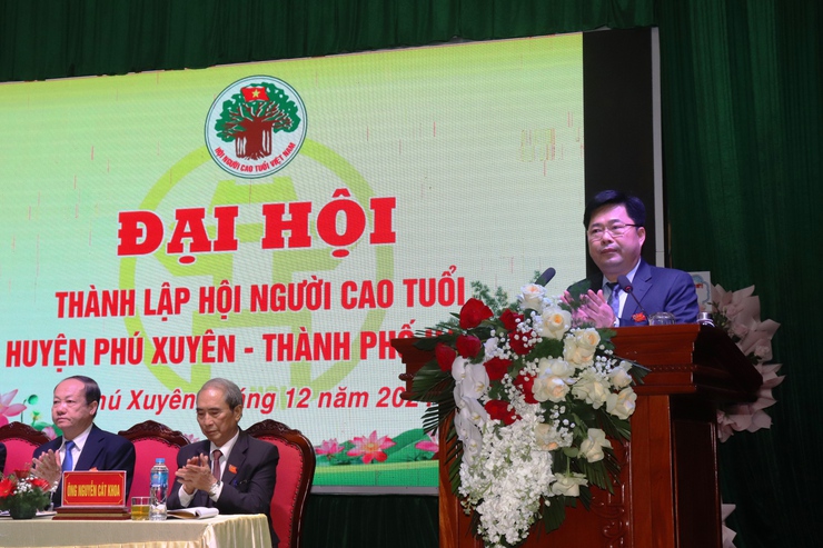Đại hội thành lập Hội Người cao tuổi huyện Phú Xuyên- Ảnh 6.