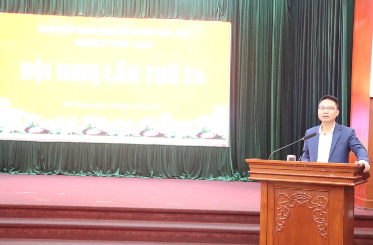 Hội nghị Ban Chấp hành Đảng bộ huyện khoá XXV, nhiệm kỳ 2020 - 2025- Ảnh 2.
