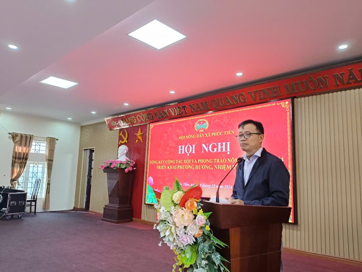 HỘI NÔNG DÂN XÃ PHÚC TIẾN TỔNG KẾT CÔNG TÁC HỘI VÀ PHONG TRÀO HỘI NÔNG DÂN NĂM 2024, 
TRIỂN KHAI PHƯƠNG HƯỚNG NHIỆM VỤ NĂM 2025
- Ảnh 2.