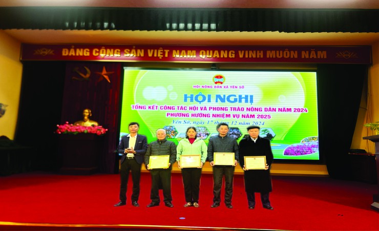 Hội nông dân xã Yên Sở tổng kết công tác Hội và phong trào Nông dân năm 2024, phương hướng nhiệm vụ trọng tâm năm 2025.- Ảnh 5.