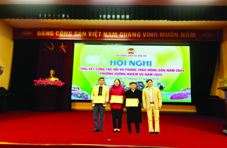 Hội nông dân xã Yên Sở tổng kết công tác Hội và phong trào Nông dân năm 2024, phương hướng nhiệm vụ trọng tâm năm 2025.- Ảnh 3.