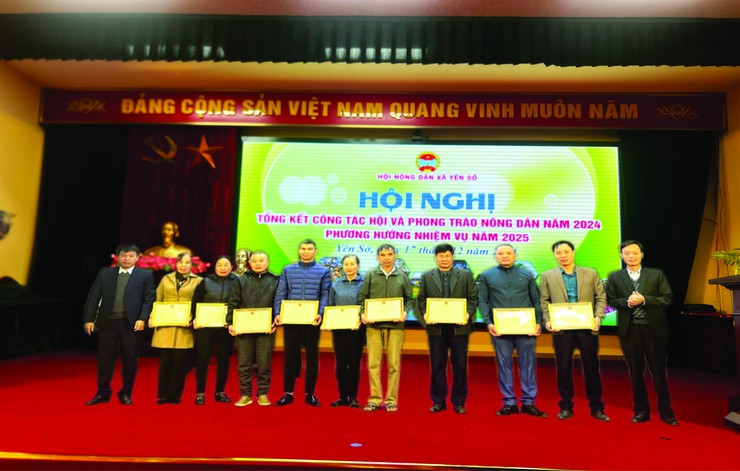Hội nông dân xã Yên Sở tổng kết công tác Hội và phong trào Nông dân năm 2024, phương hướng nhiệm vụ trọng tâm năm 2025.- Ảnh 4.