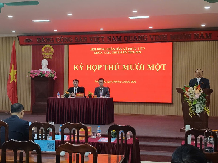 HỘI ĐỒNG NHÂN DÂN XÃ PHÚC TIẾN TỔ CHỨC KỲ HỌP THỨ MƯỜI MỘT, KHÓA XXII, NHIỆM KỲ 2016-2021- Ảnh 4.