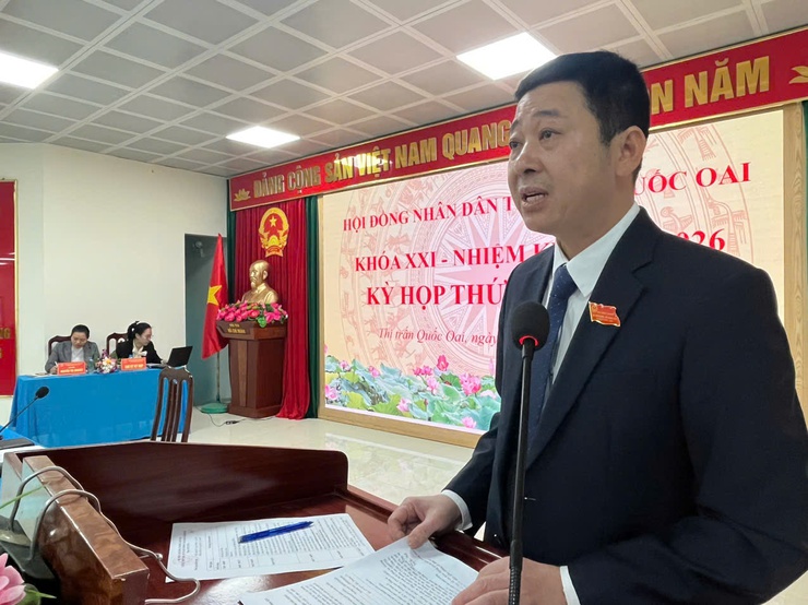 HĐND thị trấn Quốc Oai tổ chức kỳ họp cuối năm đánh giá kết quả thực hiện nhiệm vụ năm 2024, nhiệm vụ trọng tâm năm 2025- Ảnh 3.