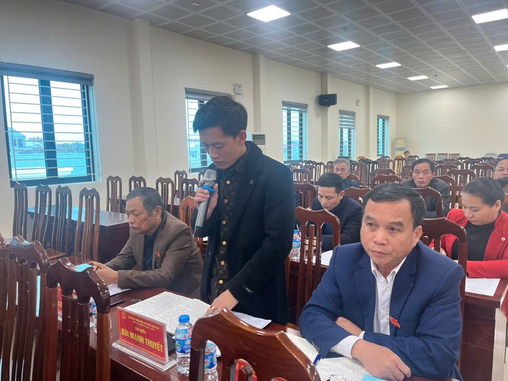 HĐND thị trấn Quốc Oai tổ chức kỳ họp cuối năm đánh giá kết quả thực hiện nhiệm vụ năm 2024, nhiệm vụ trọng tâm năm 2025- Ảnh 7.