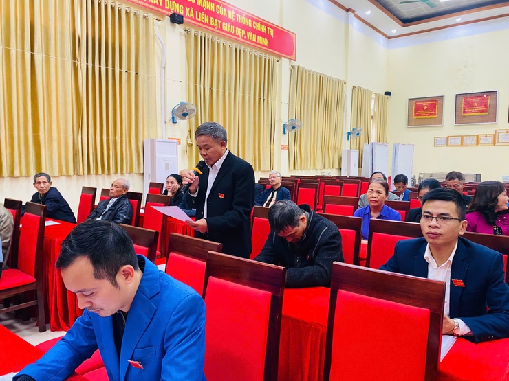 HĐND XÃ LIÊN BẠT KHÓA XXI, NHIỆM KỲ 2021 - 2026 TỔ CHỨC THÀNH CÔNG KỲ HỌP THỨ 11- Ảnh 4.
