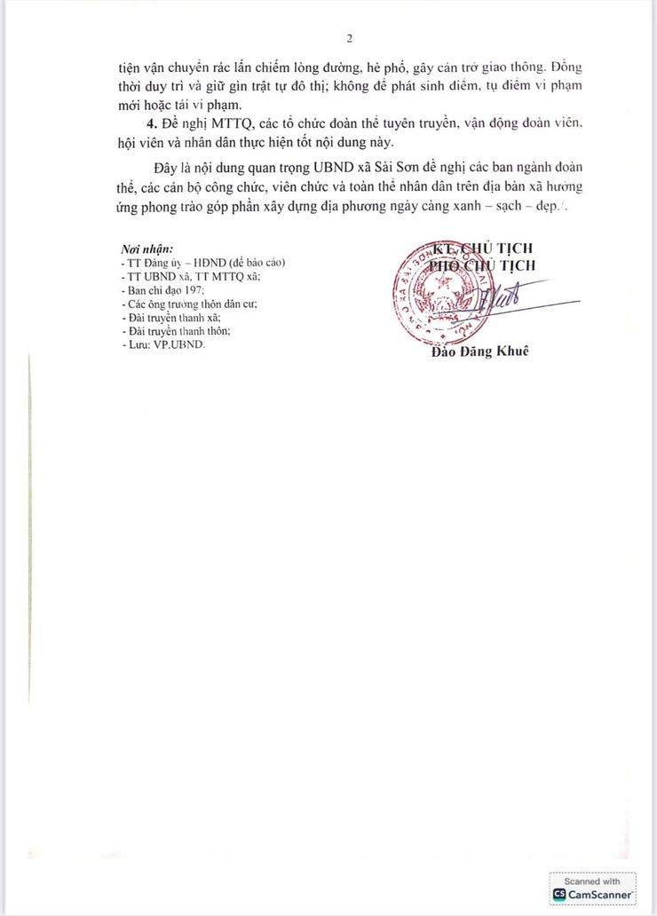 THÔNG BÁO  VỀ VIỆC PHÁT ĐỘNG TỔNG VỆ SINH MÔI TRƯỜNG DỊP TẾT DƯƠNG LỊCH 2025 TRÊN ĐỊA BÀN XÃ SÀI SƠN- Ảnh 2.