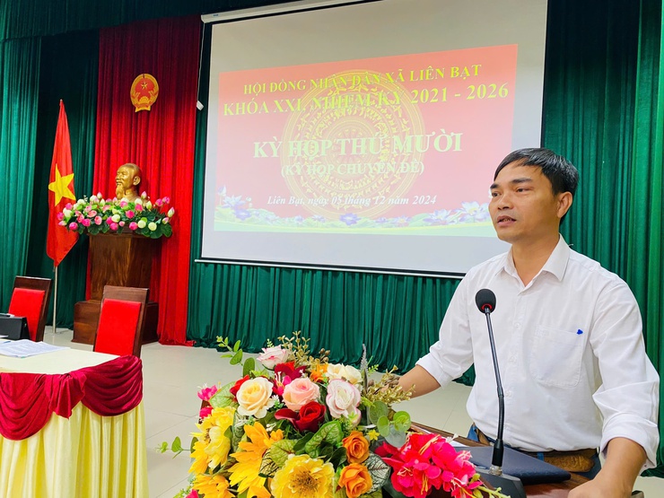 HĐND XÃ LIÊN BẠT KHÓA XXI, NHIỆM KỲ 2021 - 2026 TỔ CHỨC THÀNH CÔNG KỲ HỌP THỨ 10 (KỲ HỌP CHUYÊN ĐỀ VỀ CÔNG TÁC CÁN BỘ)- Ảnh 3.
