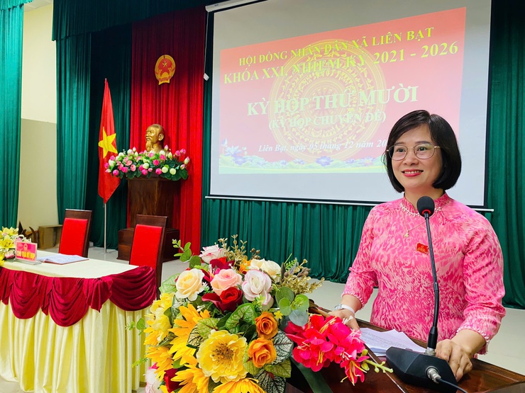 HĐND XÃ LIÊN BẠT KHÓA XXI, NHIỆM KỲ 2021 - 2026 TỔ CHỨC THÀNH CÔNG KỲ HỌP THỨ 10 (KỲ HỌP CHUYÊN ĐỀ VỀ CÔNG TÁC CÁN BỘ)- Ảnh 6.