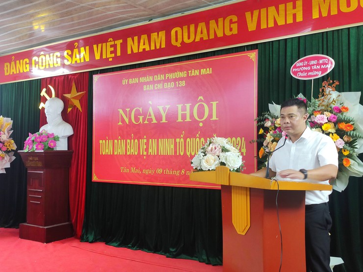 UBND PHƯỜNG TÂN MAI TỔ CHỨC NGÀY HỘI TOÀN DÂN BẢO VỆ AN NINH TỔ QUỐC NĂM 2024- Ảnh 1.