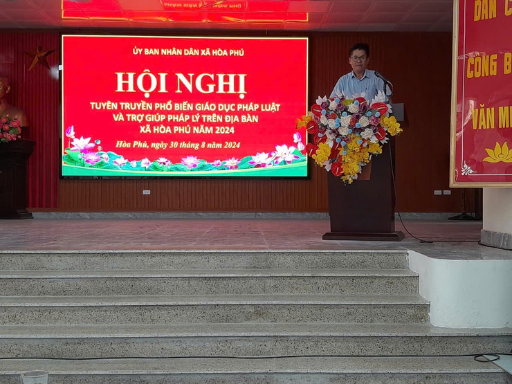 Xã Hòa Phú tổ chức hội nghị tuyên truyền, phổ biến giáo dục pháp luật năm 2024- Ảnh 4.