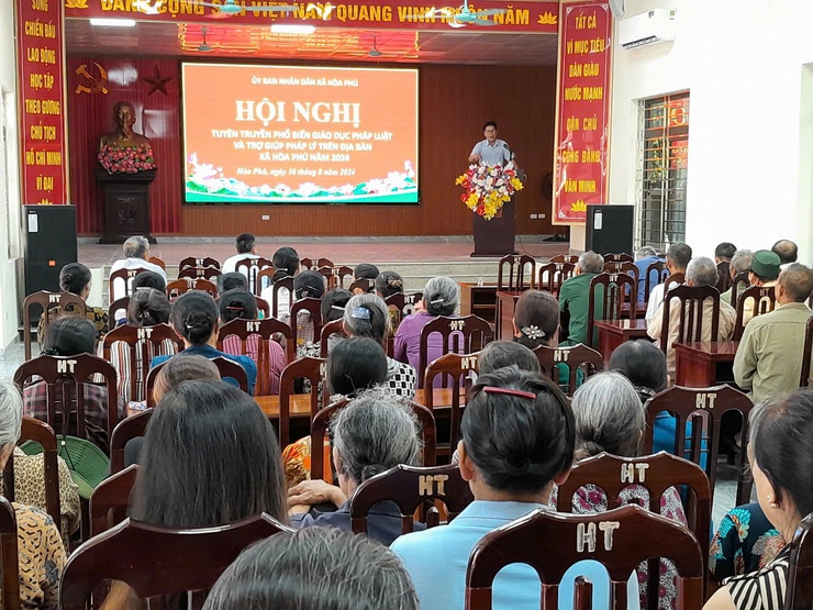 Xã Hòa Phú tổ chức hội nghị tuyên truyền, phổ biến giáo dục pháp luật năm 2024- Ảnh 5.