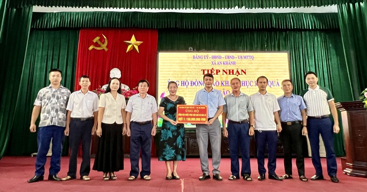 Các Thôn, Tổ dân phố trên địa bàn xã An Khánh hưởng ứng ủng hộ Đồng bào bị thiệt hại do bão lũ- Ảnh 1.