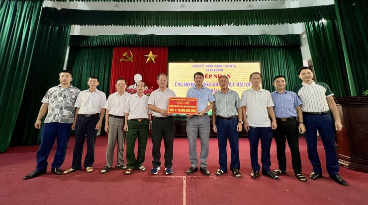 Các Thôn, Tổ dân phố trên địa bàn xã An Khánh hưởng ứng ủng hộ Đồng bào bị thiệt hại do bão lũ- Ảnh 2.