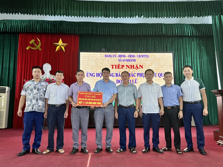 Các Thôn, Tổ dân phố trên địa bàn xã An Khánh hưởng ứng ủng hộ Đồng bào bị thiệt hại do bão lũ- Ảnh 3.