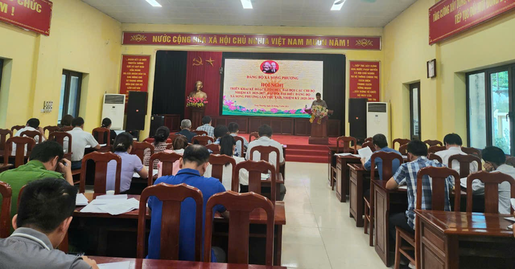 Đảng ủy xã Song Phương triển khai kế hoạch tổ chức Đại hội các chi bộ tiến tới Đại hội Đảng bộ xã nhiệm kỳ 2025-2030.- Ảnh 1. Đảng ủy xã Song Phương triển khai kế hoạch tổ chức Đại hội các chi bộ tiến tới Đại hội Đảng bộ xã nhiệm kỳ 2025-2030.- Ảnh 1.