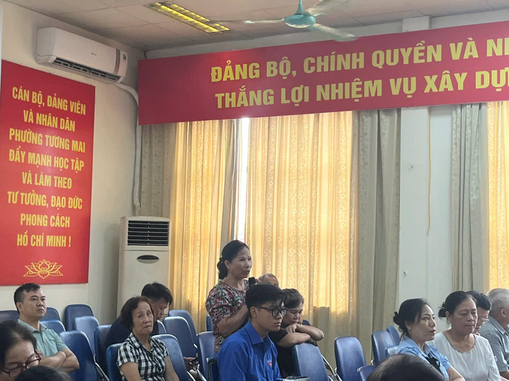 Phường Tương Mai tổ chức Hội nghị tiếp xúc đối thoại trực tiếp giữa người đứng đầu cấp ủy, chính quyền với MTTQ, các tổ chức CT-XH và nhân dân trên địa bàn phường năm 2024- Ảnh 3.