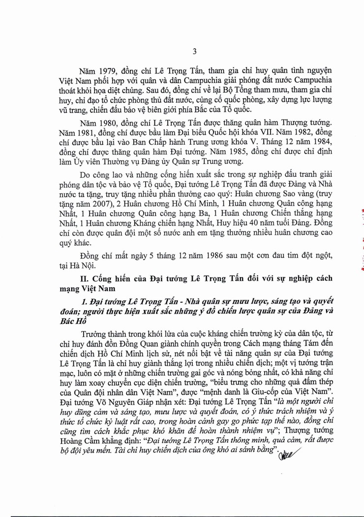 Kỷ niệm 110 năm ngày sinh Đại tương Lê Trọng Tấn (01/10/1914 – 01/10/2024)- Ảnh 6.