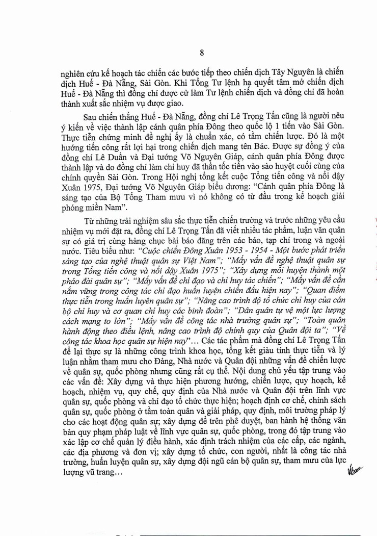 Kỷ niệm 110 năm ngày sinh Đại tương Lê Trọng Tấn (01/10/1914 – 01/10/2024)- Ảnh 11.