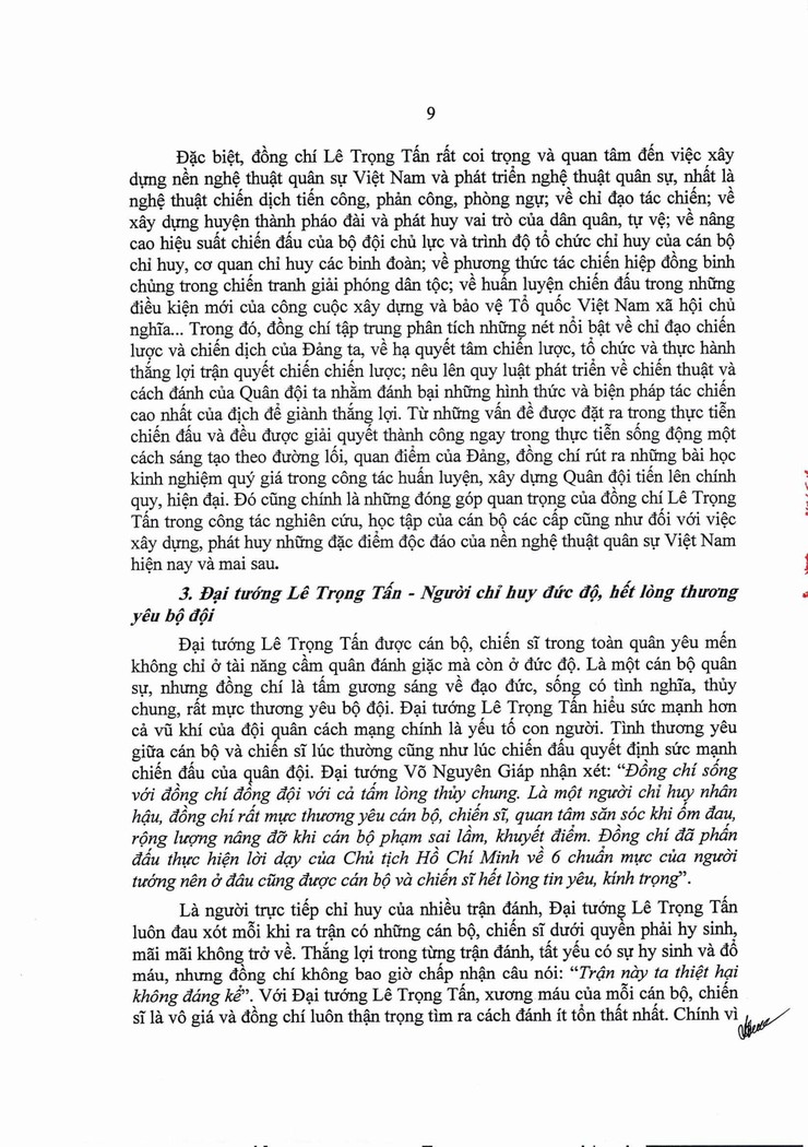 Kỷ niệm 110 năm ngày sinh Đại tương Lê Trọng Tấn (01/10/1914 – 01/10/2024)- Ảnh 12.
