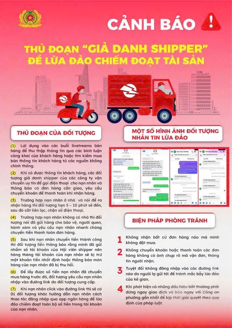 THỦ ĐOẠN GIẢ DANH SHIPPER ĐỂ LỪA ĐẢO CHIẾM ĐOẠT TÀI SẢN, MỌI NGƯỜI CẨN THẬN ĐỀ PHÒNG!- Ảnh 1.