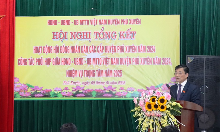HĐND huyện tổng kết công tác năm 2024- Ảnh 2.