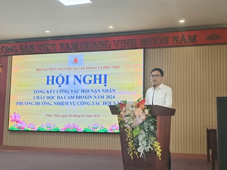 Hội NNCĐDC/dioxin xã Phúc Tiến tổ chức hội nghị tổng kết công tác hội NNCĐDC/dioxin năm 2024 và triển khai phương hướng nhiệm vụ năm 2025- Ảnh 2.