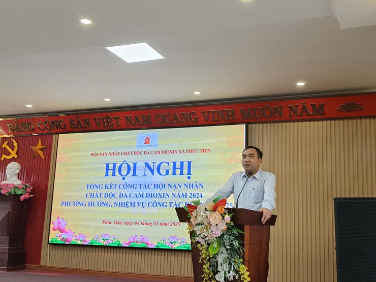 Hội NNCĐDC/dioxin xã Phúc Tiến tổ chức hội nghị tổng kết công tác hội NNCĐDC/dioxin năm 2024 và triển khai phương hướng nhiệm vụ năm 2025- Ảnh 1.