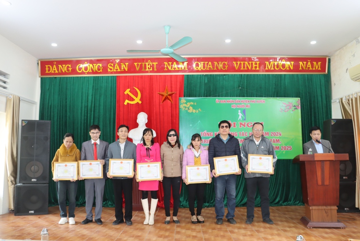 Hội người mù huyện Phú Xuyên tổng kết công tác hội năm 2024- Ảnh 3.
