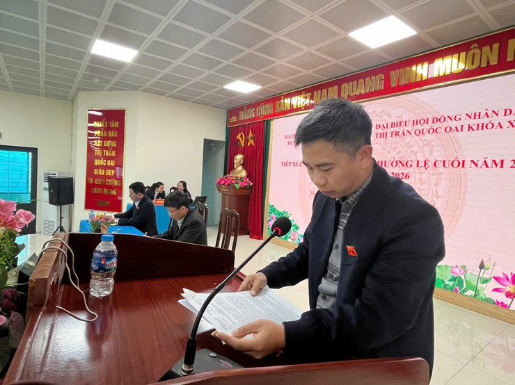 Tổ đai biểu số 3 HĐND huyện Quốc Oai khóa XX tiếp xúc cử tri sau kỳ họp thứ 18 – kỳ  họp cuối năm 2024 tại Thị trấn Quốc Oai- Ảnh 3.