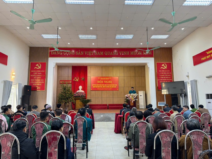 Hội đồng nghĩa vụ quân sự phường Vĩnh Hưng tổ chức gặp mặt quân nhân xuất ngũ và Tân binh nhập ngũ Nghĩa vụ quân sự, nghĩa vụ Công an năm 2025- Ảnh 7.