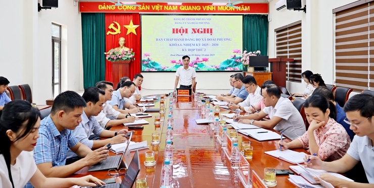 Kỳ họp thứ 02 Ban Chấp hành Đảng bộ xã Đoài Phương khóa I, nhiệm kỳ 2025 – 2030- Ảnh 2.
