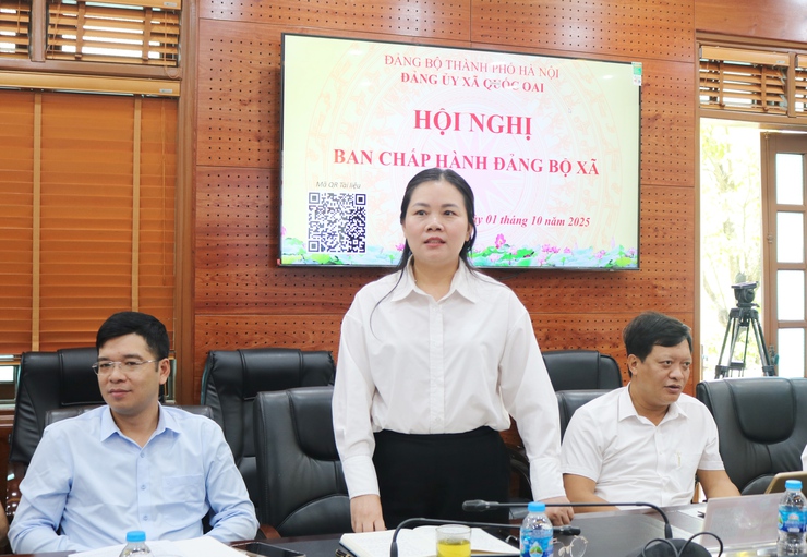 Đảng bộ xã Quốc Oai: Đoàn kết, nỗ lực, hoàn thành nhiều nhiệm vụ trọng tâm công tác xây dựng Đảng, phát triển kinh tế - xã hội, quốc phòng - an ninh quý III/2025- Ảnh 7.