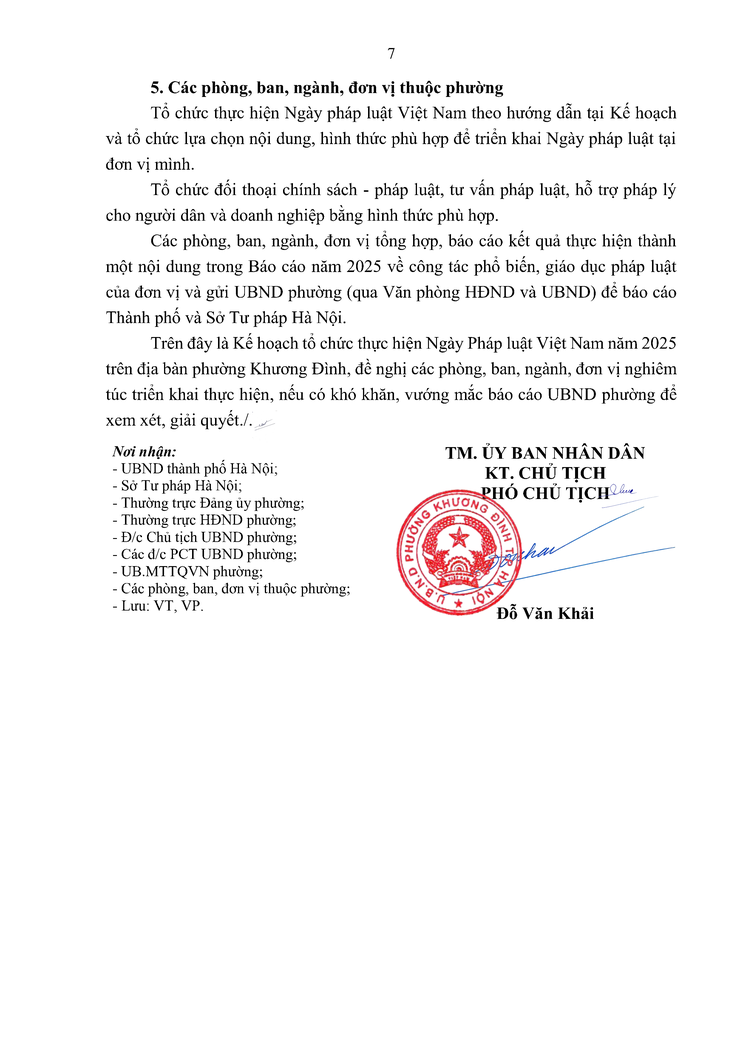 Kế hoạch Hưởng ứng “Ngày Pháp luật nước Cộng hòa xã hội chủ nghĩa Việt Nam” trên địa bàn phường Khương Đình năm 2025- Ảnh 7.