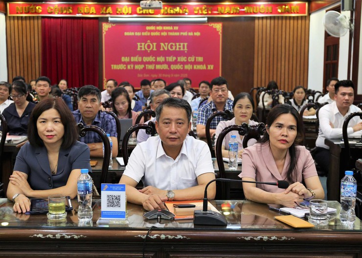 TỔNG BÍ THƯ TÔ LÂM CÙNG CÁC ĐẠI BIỂU QUỐC HỘI ĐÃ TIẾP XÚC CỬ TRI ĐƠN VỊ BẦU CỬ SỐ 10, THÀNH PHỐ HÀ NỘI- Ảnh 3.