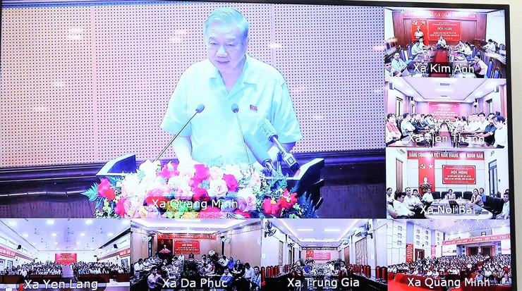 TỔNG BÍ THƯ TÔ LÂM CÙNG CÁC ĐẠI BIỂU QUỐC HỘI ĐÃ TIẾP XÚC CỬ TRI ĐƠN VỊ BẦU CỬ SỐ 10, THÀNH PHỐ HÀ NỘI- Ảnh 1.