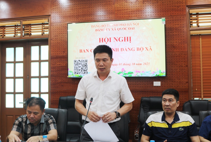 Đảng bộ xã Quốc Oai: Đoàn kết, nỗ lực, hoàn thành nhiều nhiệm vụ trọng tâm công tác xây dựng Đảng, phát triển kinh tế - xã hội, quốc phòng - an ninh quý III/2025- Ảnh 3.