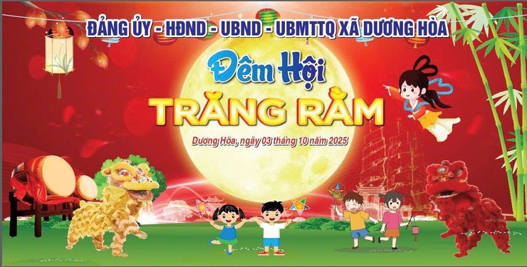 Xã Dương Hoà tổ chức “Đêm hội trăng rằm” dịp Tết Trung thu năm 2025 - Ảnh 2.