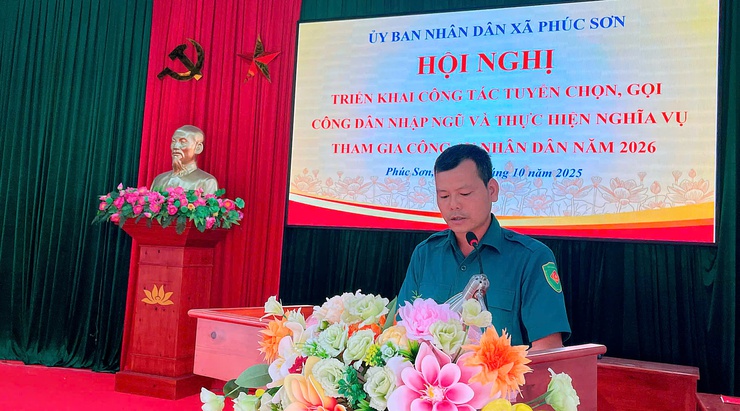XÃ PHÚC SƠN TRIỂN KHAI CÔNG TÁC TUYỂN CHỌN, GỌI CÔNG DÂN NHẬP NGŨ VÀ THỰC HIỆN NGHĨA VỤ THAM GIA CÔNG AN NHÂN DÂN NĂM 2026- Ảnh 3.