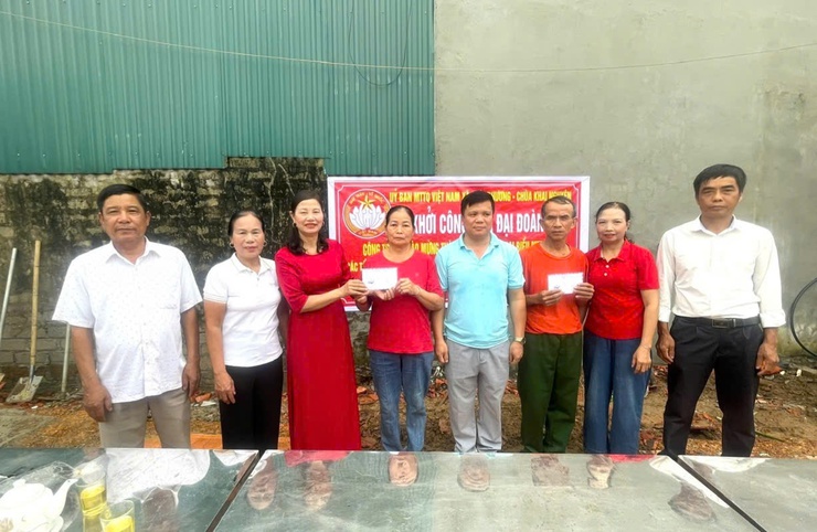 Xã Đoài Phương khởi công xây nhà Đại đoàn kết tại thôn Tân Phúc- Ảnh 2.