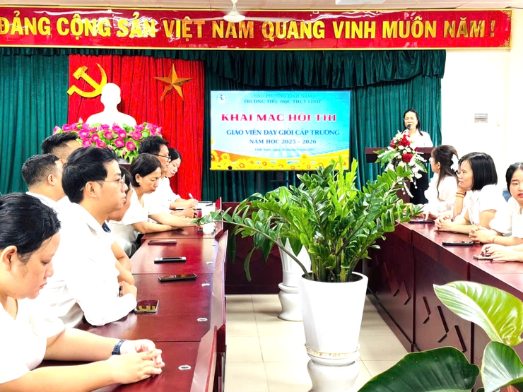 Trường Tiểu học Thúy Lĩnh tổ chức Hội thi giáo viên dạy giỏi, giáo viên chủ nhiệm giỏi, năm học 2025- 2026- Ảnh 2.