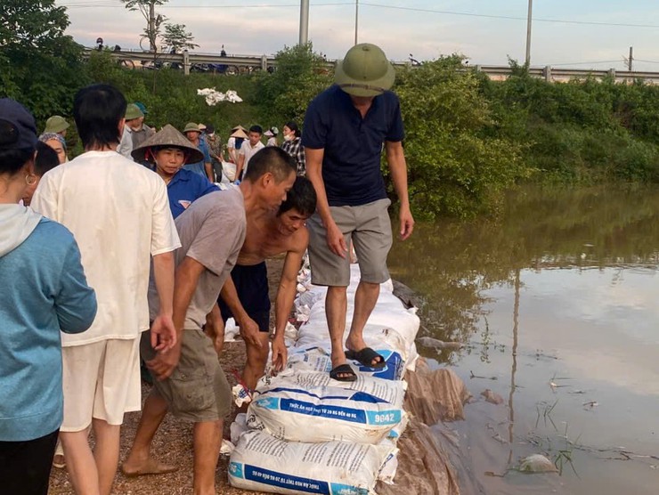 THÔN THỤY HƯƠNG GIA CỐ ĐÊ NGĂN LỤT TRÀN- Ảnh 2.
