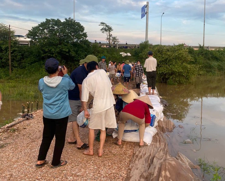 THÔN THỤY HƯƠNG GIA CỐ ĐÊ NGĂN LỤT TRÀN- Ảnh 3.
