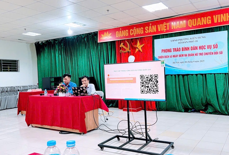 Tổ dân phố 18, phường Kiến Hưng - sáng tạo trong phát động phong trào “Bình dân học vụ số”- Ảnh 4.