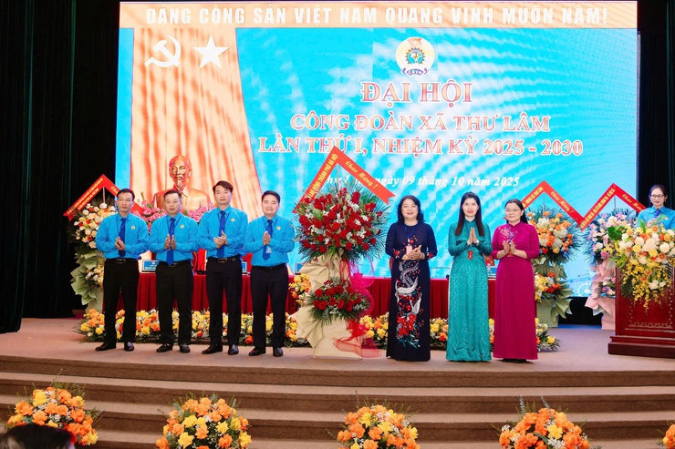 Đại hội Công đoàn xã Thư Lâm lần thứ I, nhiệm kỳ 2025–2030: Đổi mới, đoàn kết, xây dựng tổ chức công đoàn vững mạnh trong giai đoạn mới- Ảnh 9.