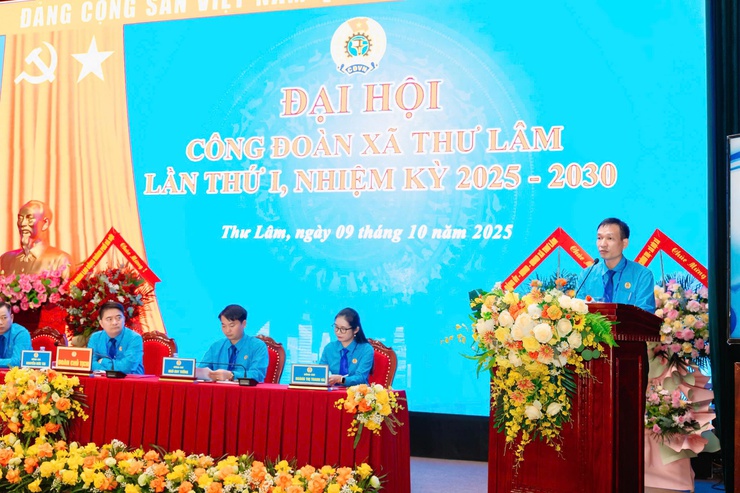 Đại hội Công đoàn xã Thư Lâm lần thứ I, nhiệm kỳ 2025–2030: Đổi mới, đoàn kết, xây dựng tổ chức công đoàn vững mạnh trong giai đoạn mới- Ảnh 18.