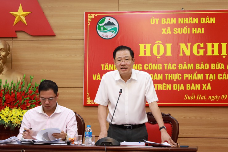Xã Suối Hai tổ chức hội nghị quán triệt công tác đảm bảo an toàn thực phẩm năm 2025- Ảnh 2.